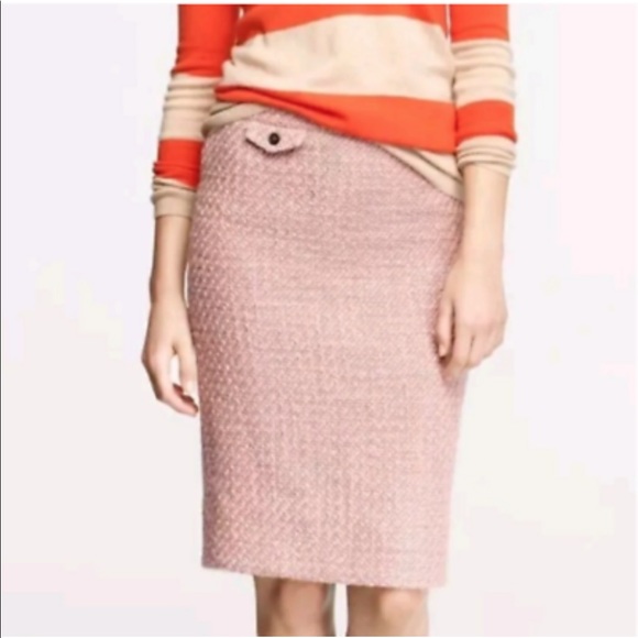 J. Crew Dresses & Skirts - J Crew Tweed No. 2 Pencil Skirt in Rose Pink